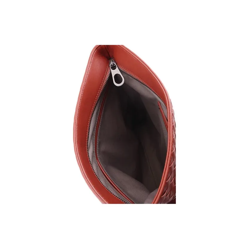 Bottega Veneta Cow Leather Clutch Men's Red-4