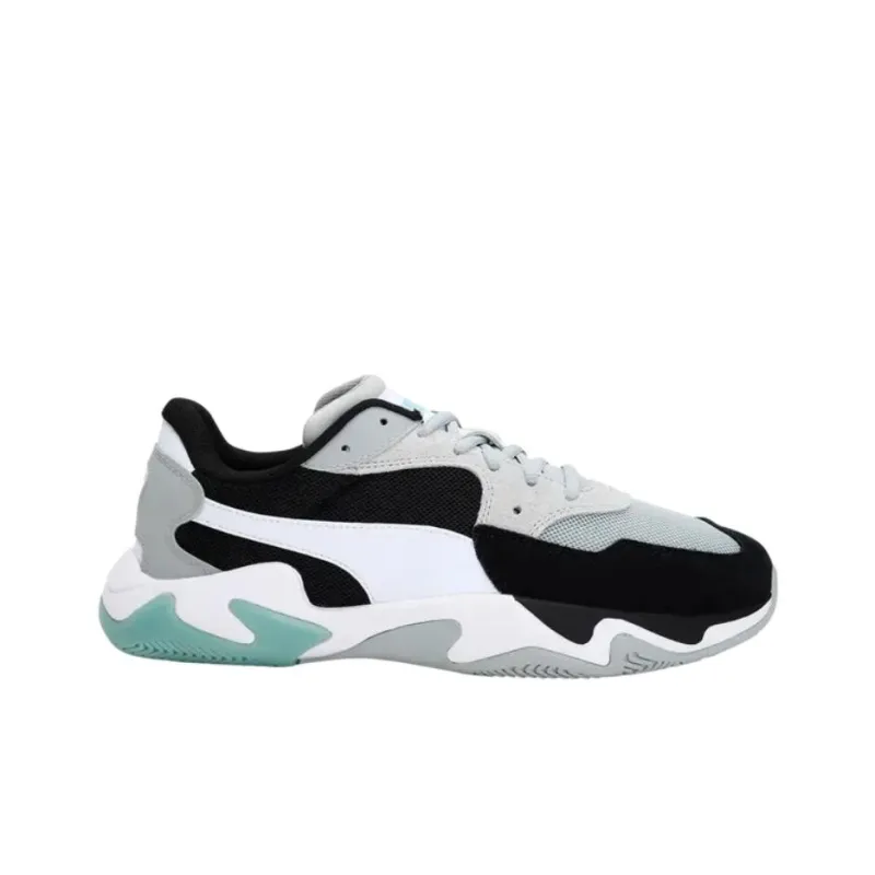 PUMA Storm Anti Slip Wear Resistant Low Top Casual Running Shoes Men's Black White-1