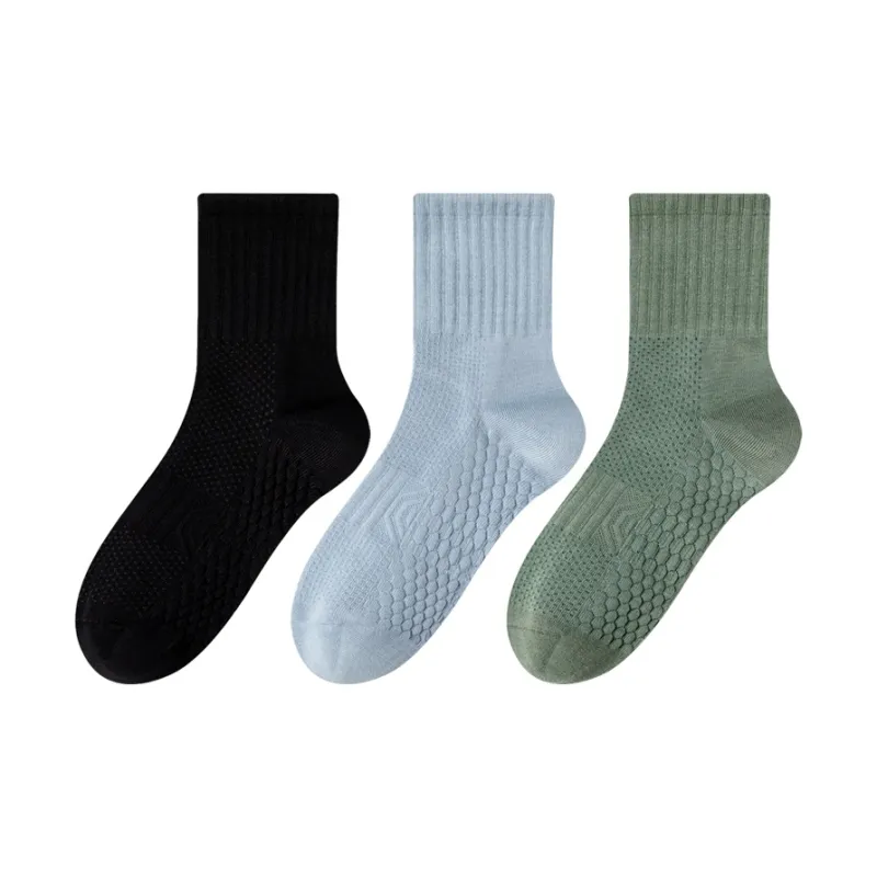 MIIOW Mid Calf Socks Unisex 3 Pack-8