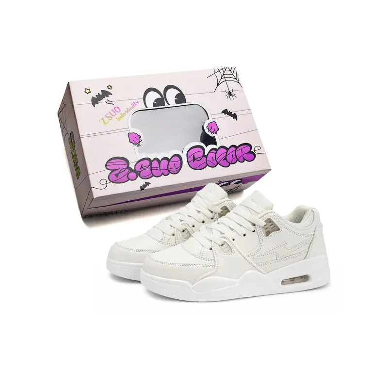 Z.SUO Slip-Resistant Lightweight Breathable Height Increasing Low-Top Skateboard Shoes Unisex-13