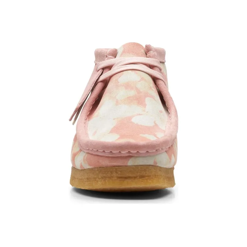 Clarks Originals Wallabee Boot Pink Floral Women's-4