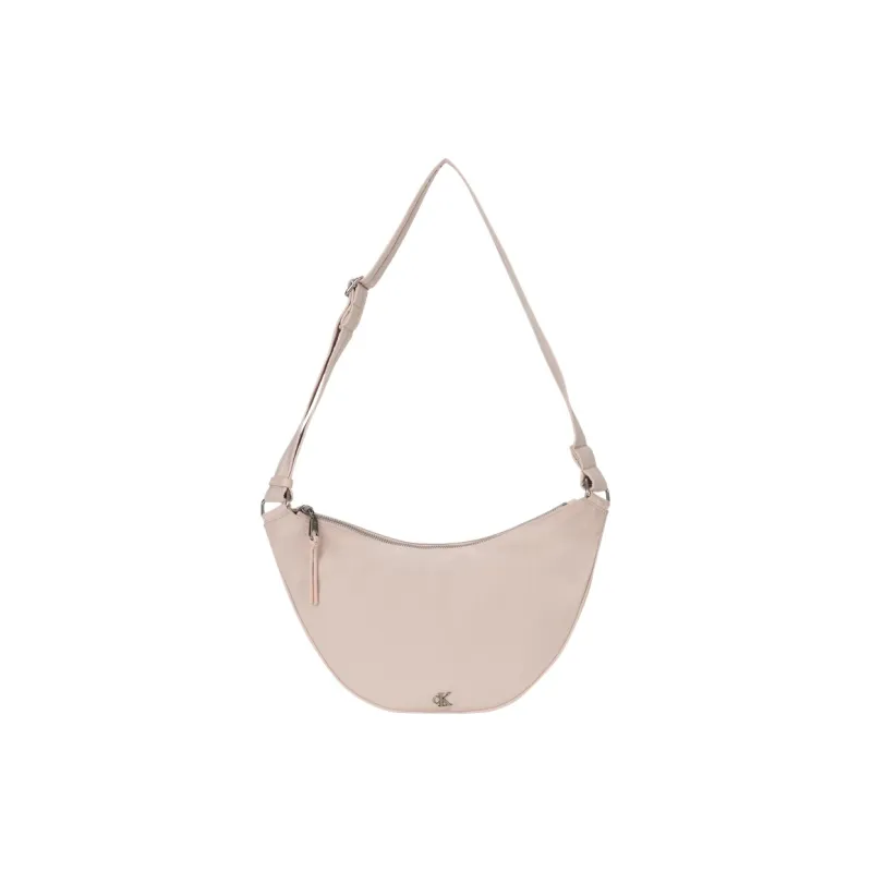 CALVIN KLEIN SS25 Fabric Dumpling Bag, Crossbody Bag Medium Size Women's Shell Pink-0