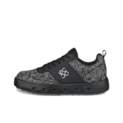 Ecco Street 720 Series Low-Top Golf Shoes Men's Black