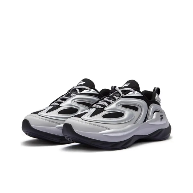 FILA FUSION BUZZARD Meteor Shoes Wear resistant And Lightweight Low Top Casual Shoes Men's Black Gray-2