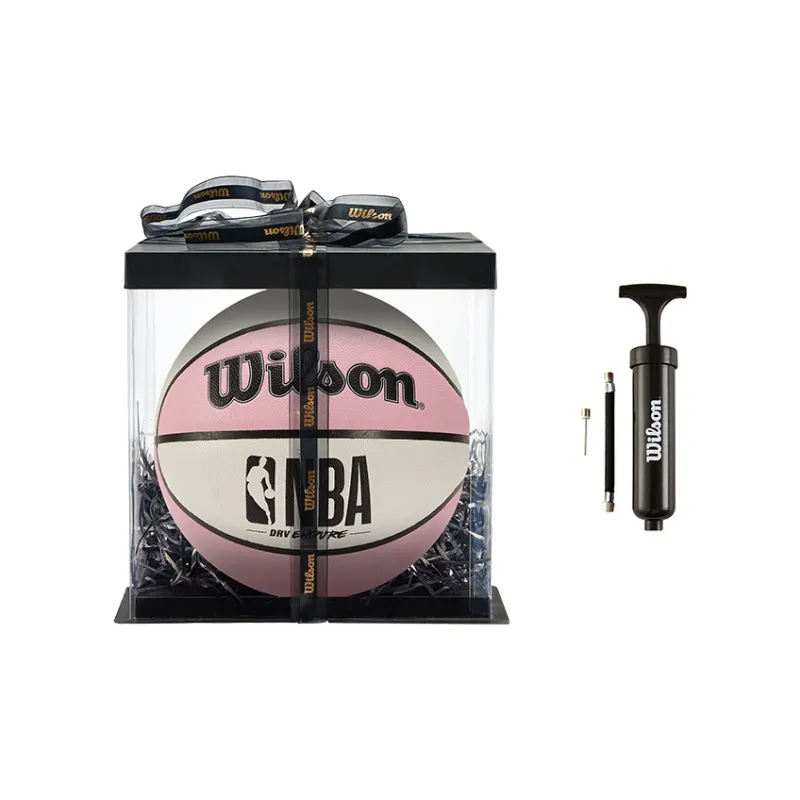 Wilson NBA PU Basketball Pink White Patchwork Size 7 Ball Training Unisex-11