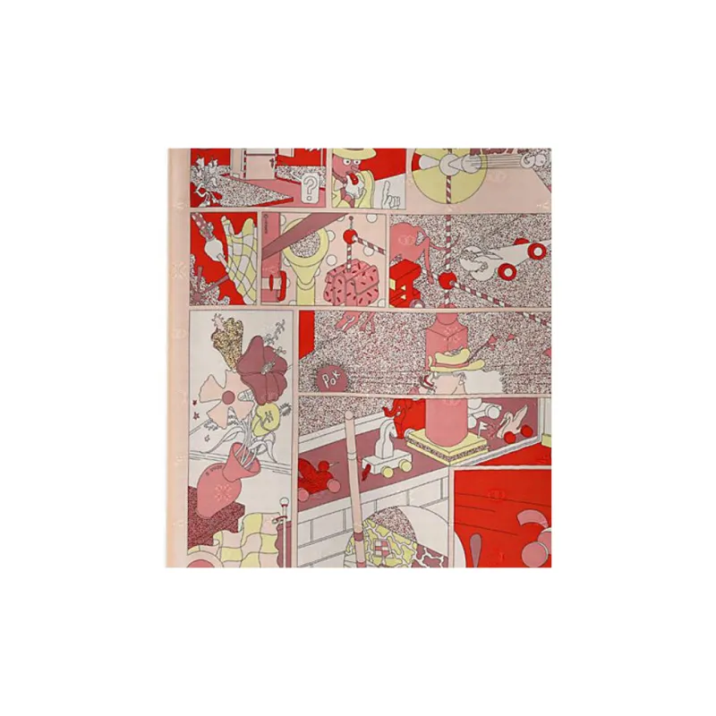 HERMES Mulberry Silk Scarves Women's Pearl Shell Pink/Red-1