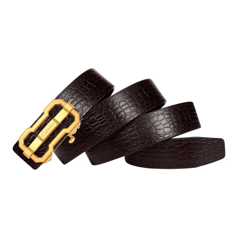 CATELLES Top Grain Cow Leather Leather Belts Men's 3.4cm-10
