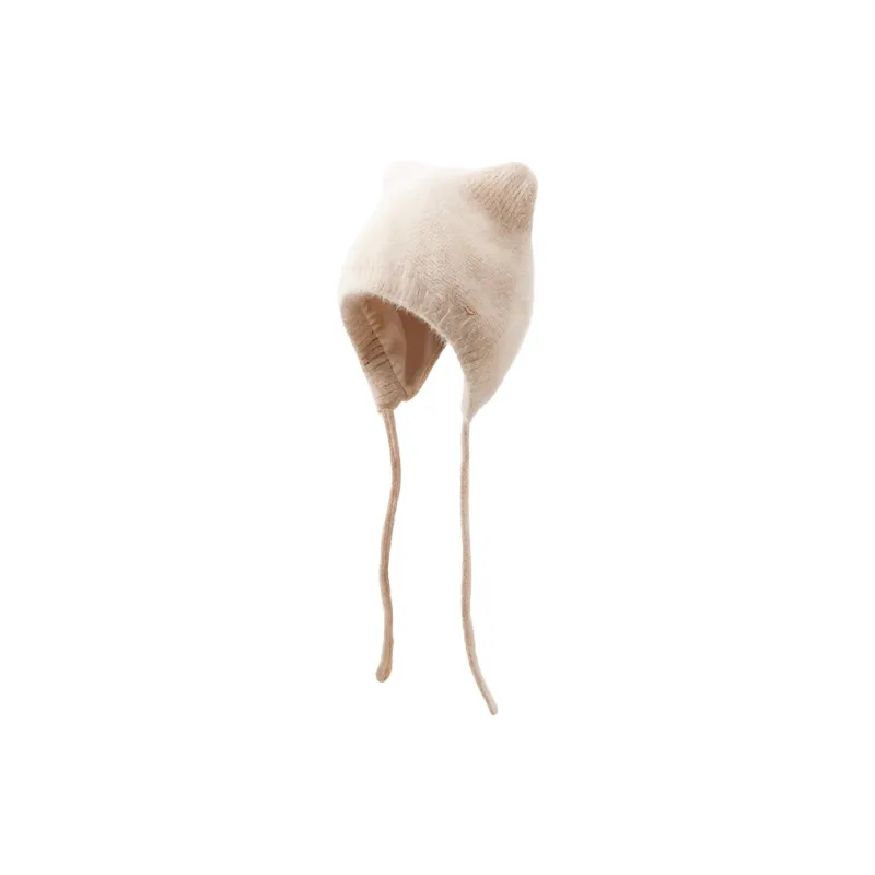 Lagur Rabbit Fur Beanies Women's-3