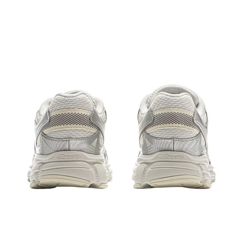 Mizuno Speed 2K Anti-Slip Wear-Resistant Low-Top Casual Running Shoes Unisex Ecru Silver-4