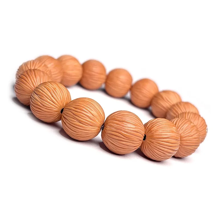 MOUNTAINS AND MANS Monkey Head Walnut New Chinese Style Good Luck Beaded Bracelet Men's-8
