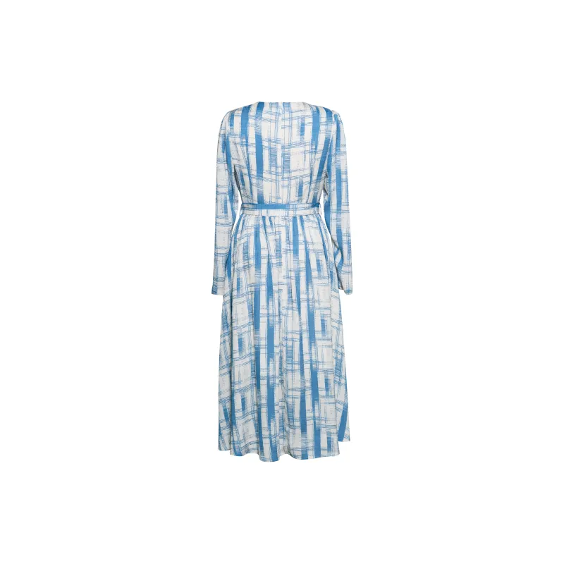ROEYSHOUSE Long Sleeved Dresses Women's Plaid-1