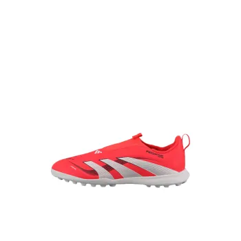 Adidas PREDATOR LEAGUE Anti Slip Wear Resistant Low Top Kids' Soccer Shoes Red/White/Black Kids'