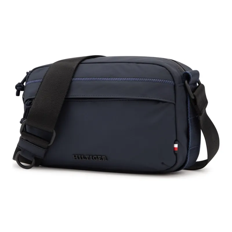 Tommy Hilfiger Polyamide Crossbody Bag Medium Size Men's Army Green/Navy Blue-8