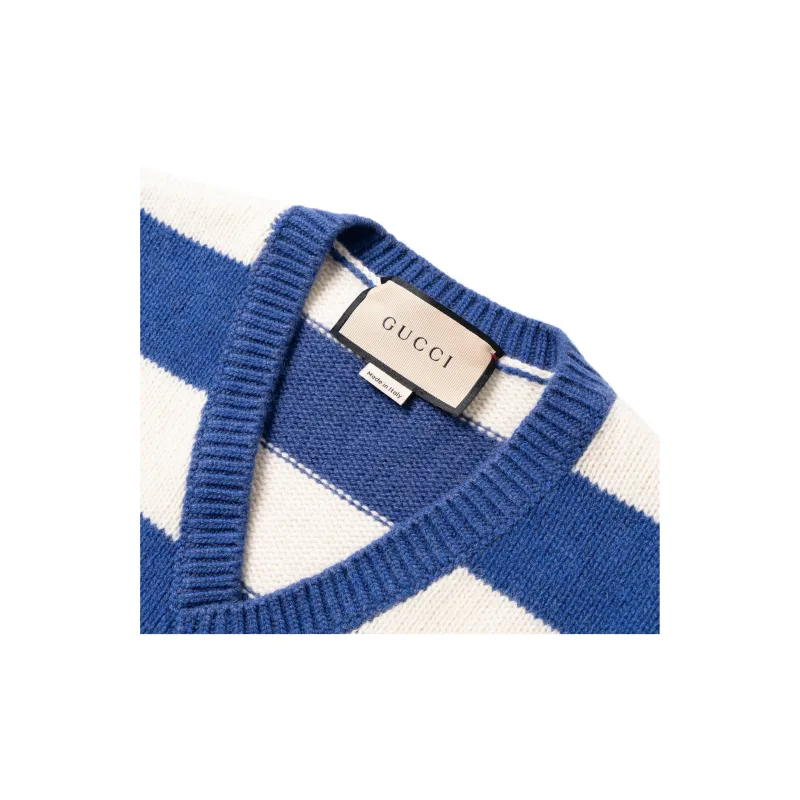 GUCCI Striped Knitted Vest-2