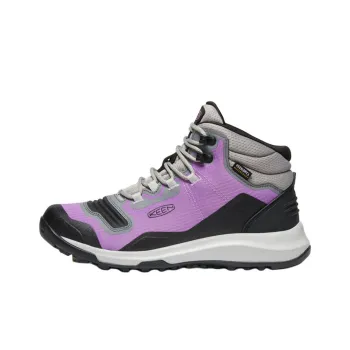 KEEN Anti Slip Wear Resistant Mid Top Hiking Shoes Women's Gray Purple