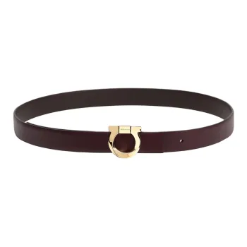 Ferragamo Gancini-plaque Reversible Leather Belt