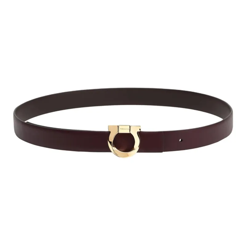 Ferragamo Gancini-plaque Reversible Leather Belt-0