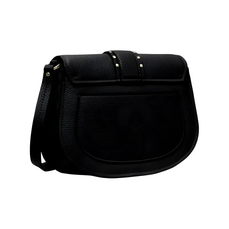 MICHAEL KORS Lillian Cow Leather Shoulder Bag Women's Black-1