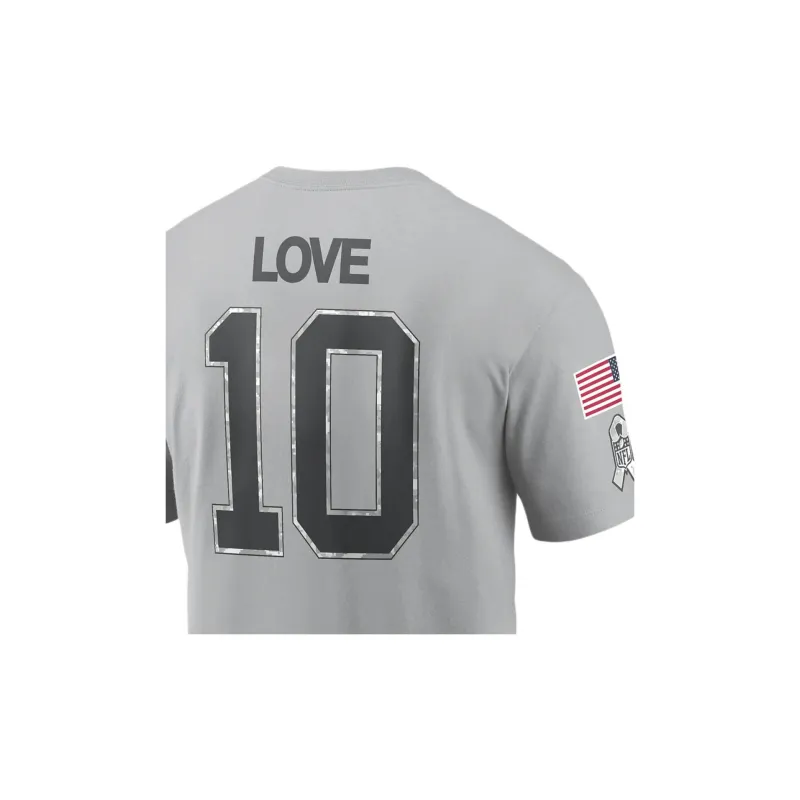 Nike Jordan Love Green Bay Packers Salute To Service Men's Nike Nfl T-Shirt-3