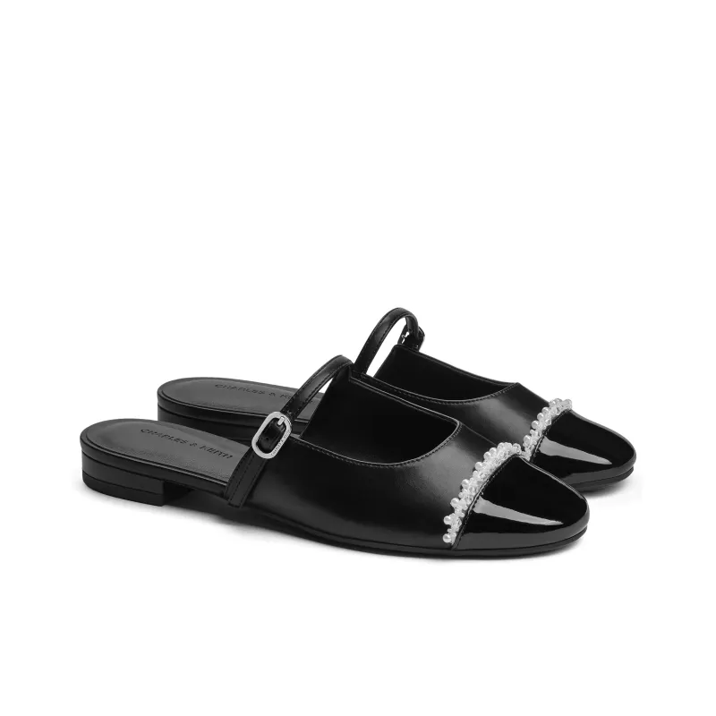 CHARLES&KEITH Composite Sole Slip Resistant Closed Toe Slippers 1.6cm Women's-9