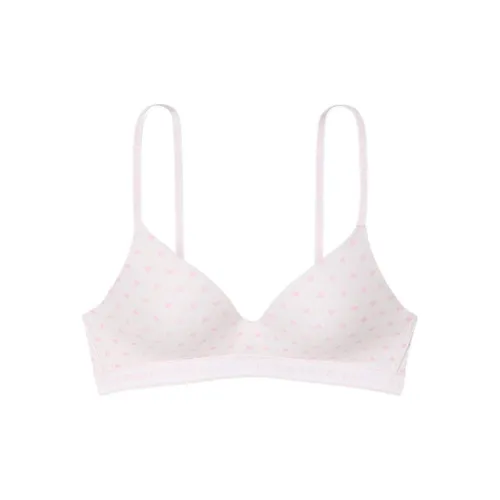 Victoria's Secret Bra Women's Heart Pink White