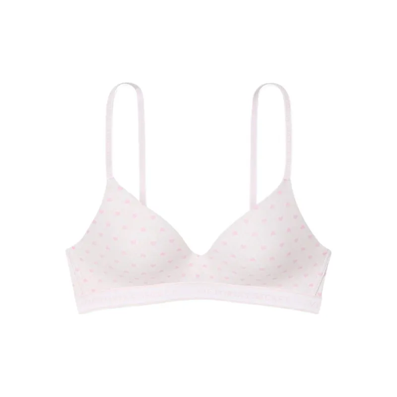 Victoria's Secret Bra Women's Heart Pink White-0