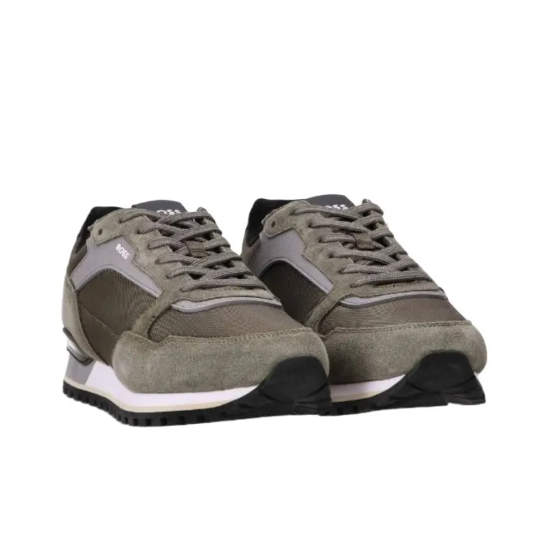 HUGO BOSS Low Top Casual Shoes Men's Green-2