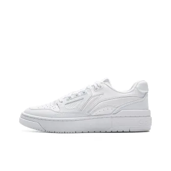 LiNing New Arrival Shock Absorbers Slip Resistant, Abrasion Resistant, Breathable Low Top Skateboard Shoes Unisex White