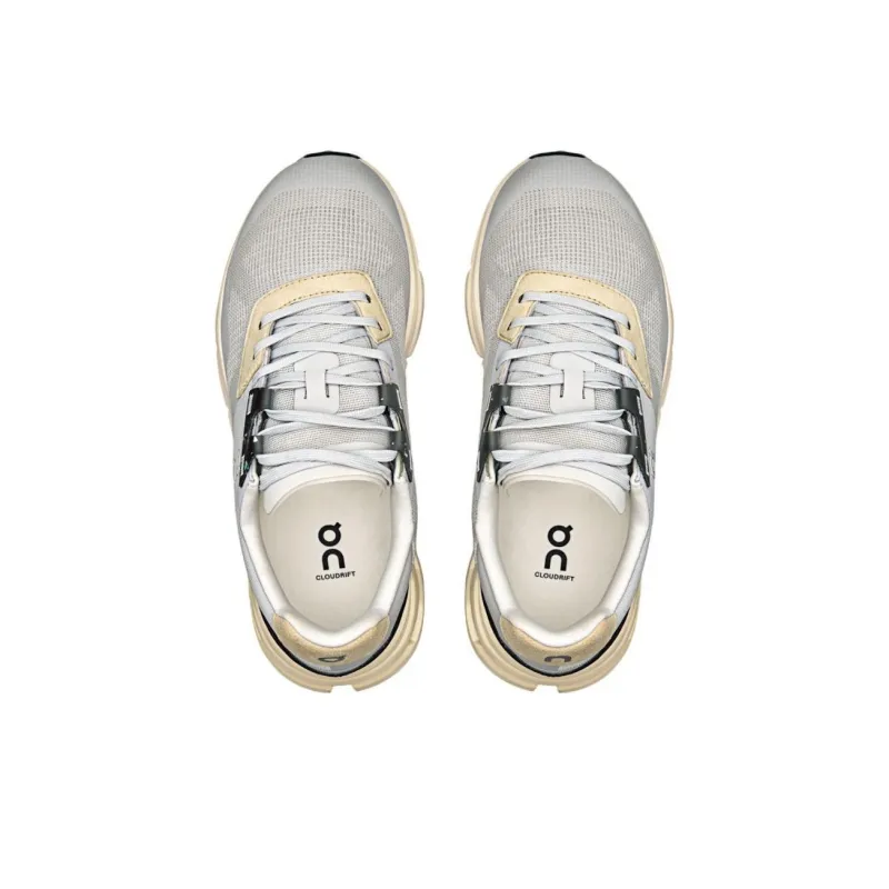 On Cloudrift Anti Slip Wear Resistant Low Top Running Shoes Women's Gray-3
