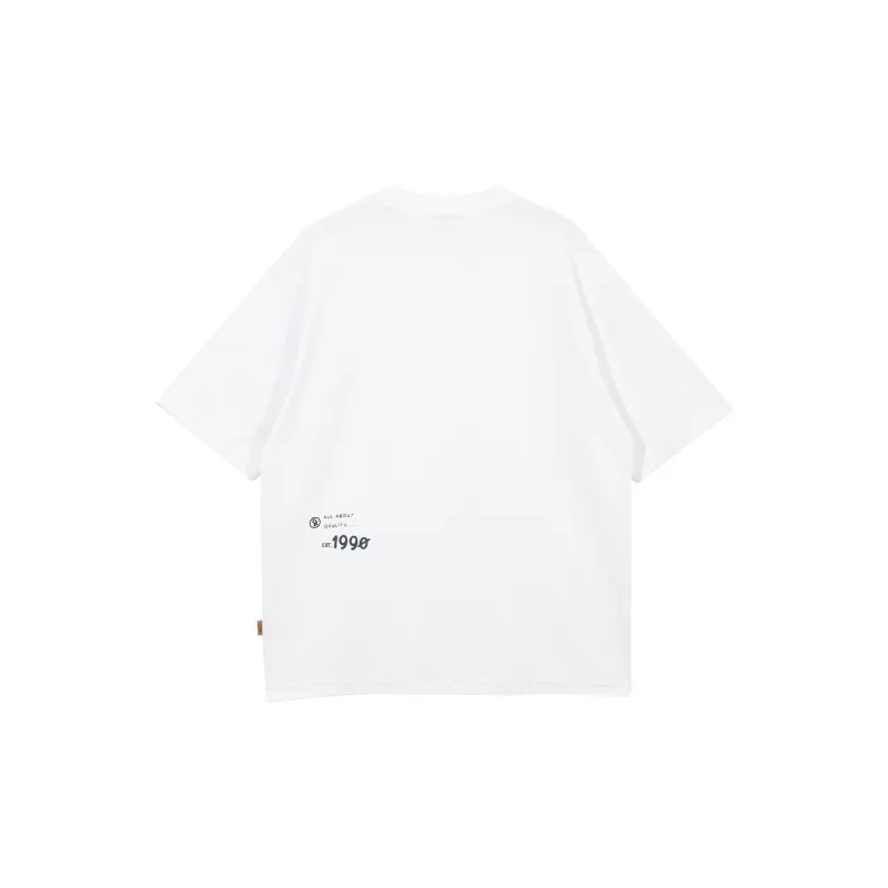 JACK JONES· Letter Crew Neck Short Sleeved T Shirts Men's-1