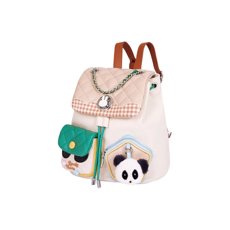 Miffy Synthetic Leather Backpacks Backpack Regular Women's Khaki/Ecru-1