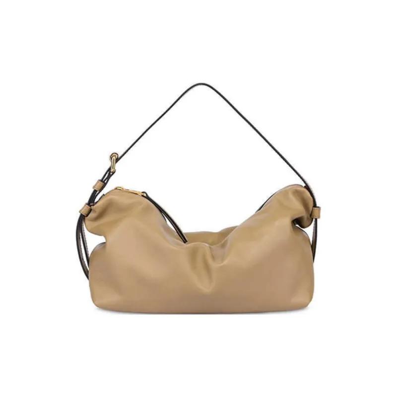 MOSCHINO Sheepskin Handbag Shoulder Bag Women's Beige Yellow-0