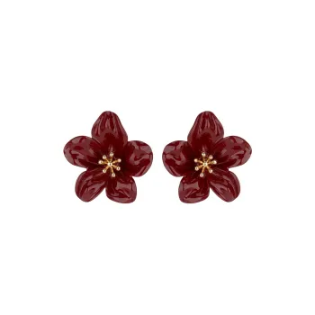 QLADY S925 Silver Stud Earrings Women's