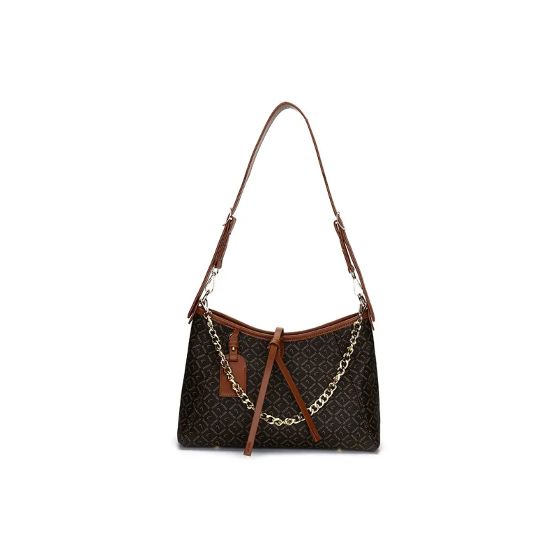 Meow In The Grass Synthetic Leather Shoulder Bag Regular Women's Coffee-3
