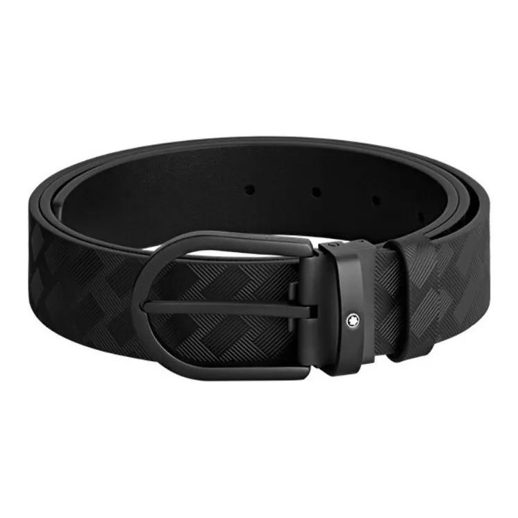 MONTBLANC Horseshoe buckle Leather Belt-0