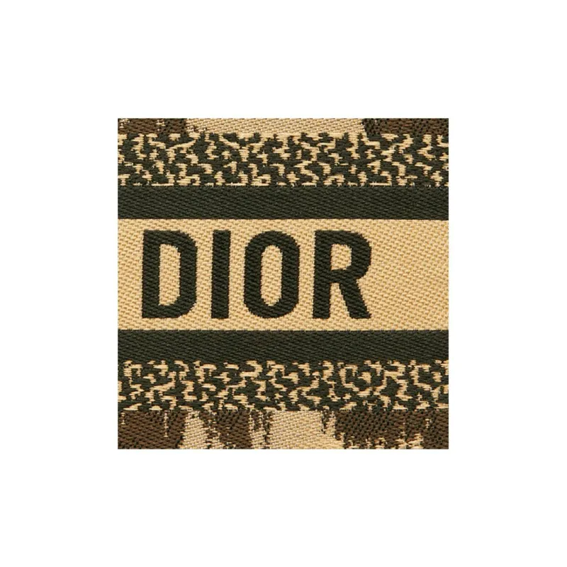 DIOR Travel Technical Fabric Clutch Coin Purse Card Holder Women's Beige-4