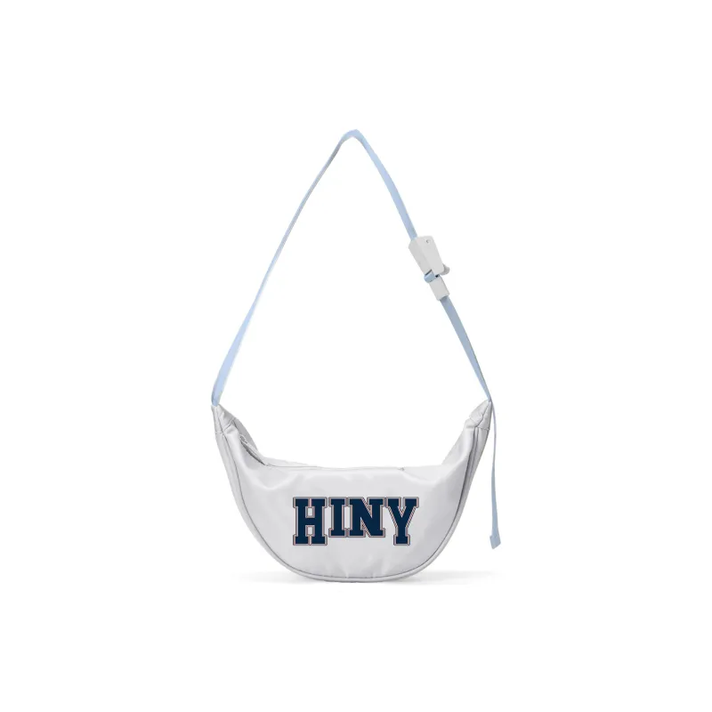 HINY Polyester One Shoulder Crossbody Bag Sling Bag Fanny Pack Regular Unisex White-1