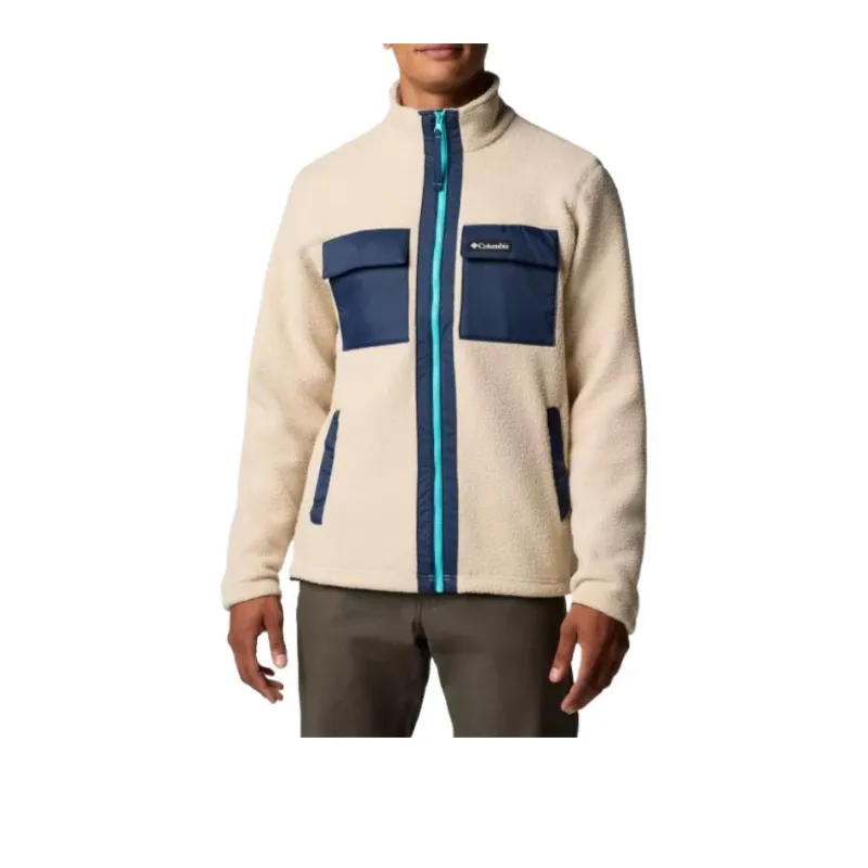 Columbia Men's Juniper Peak™ Full Zip Fleece Velvet-feel Coat Men's Ecru-0