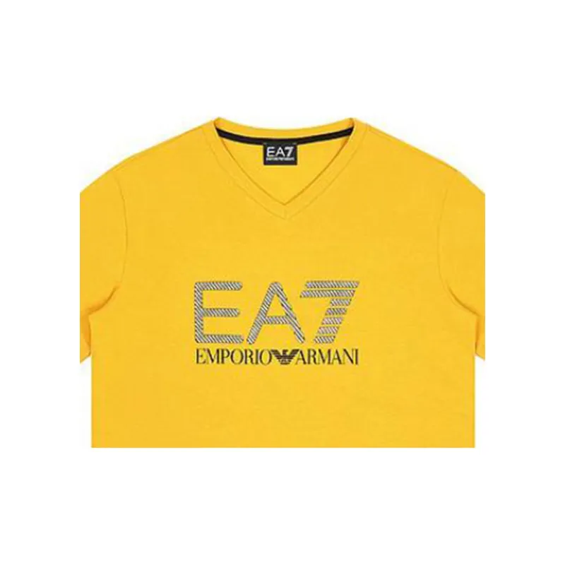 EMPORIO ARMANI EA7 T Shirts Men Yellow-1