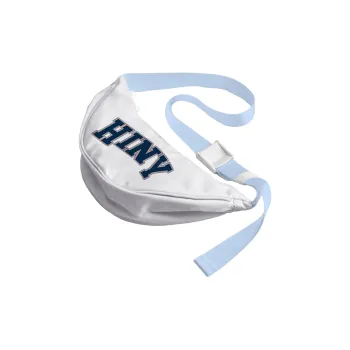 HINY Polyester One Shoulder Crossbody Bag Sling Bag Fanny Pack Regular Unisex White