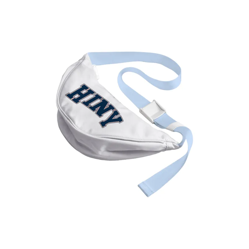 HINY Polyester One Shoulder Crossbody Bag Sling Bag Fanny Pack Regular Unisex White-0