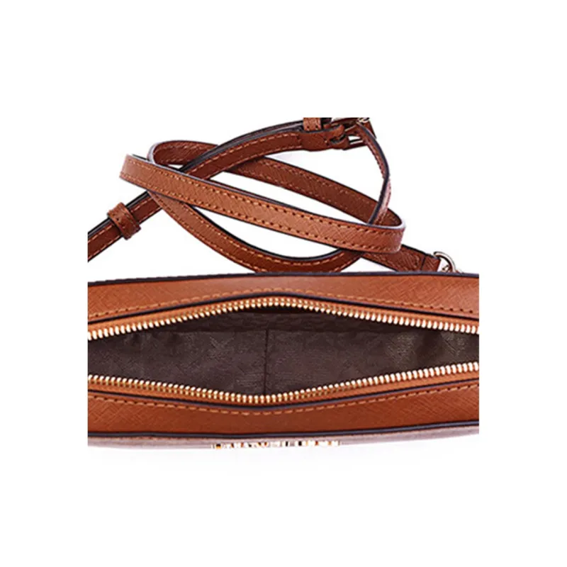 MICHAEL KORS Cow Leather Small Square Bag Shoulder Bag, Crossbody Bag Women's Acorn Brown-5