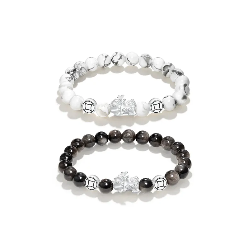 Jodie&Kevin Obsidian Bracelets Unisex-4