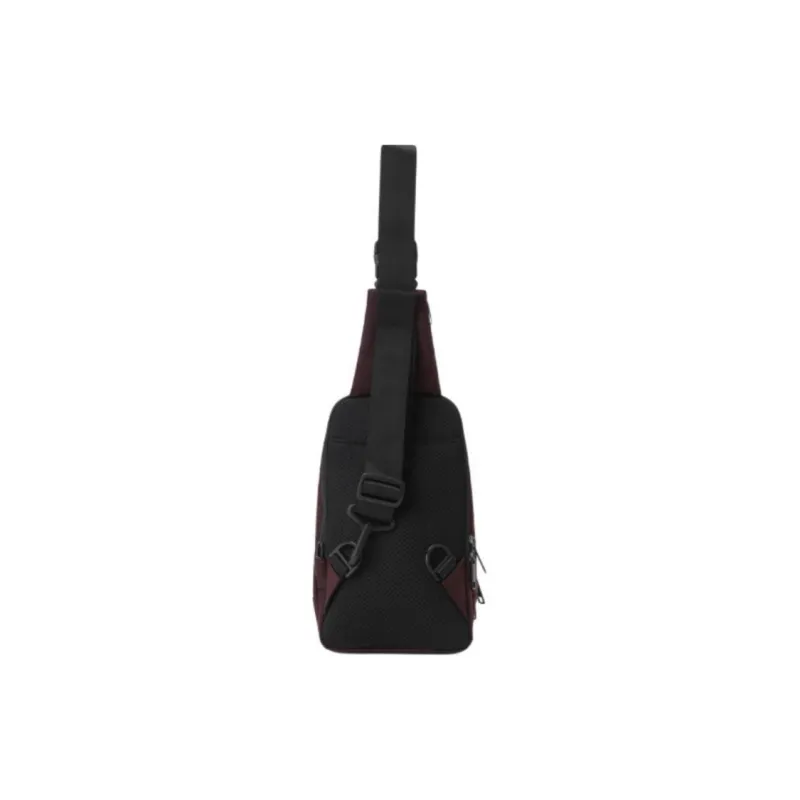 DESCENTE Nylon Crossbody Bag Sling Bag Medium Size Unisex Burgundy-3