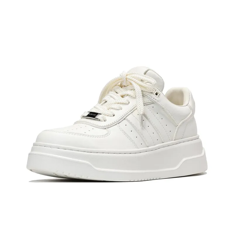 UanDi Slip Resistant Lightweight Height Increasing Low Top Skateboard Shoes Women's-1