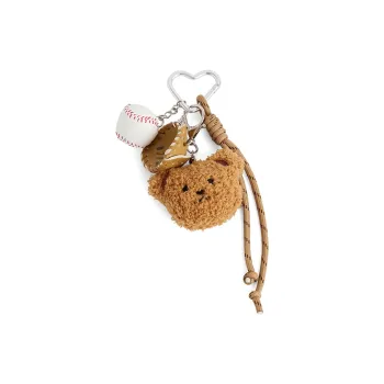 JACD Polyester Bag Accessory Unisex Bear Baseball Pendant