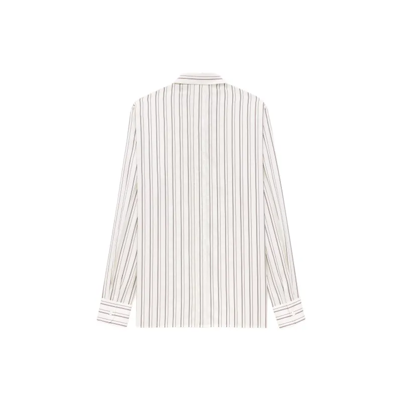 SAINT LAURENT Striped Button Up Shirt-1