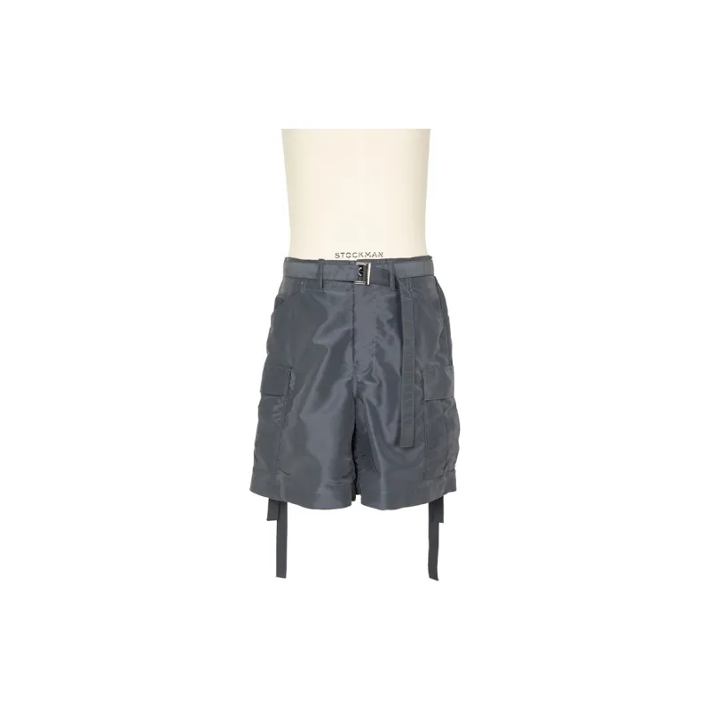Sacai Belted Cargo Shorts-1
