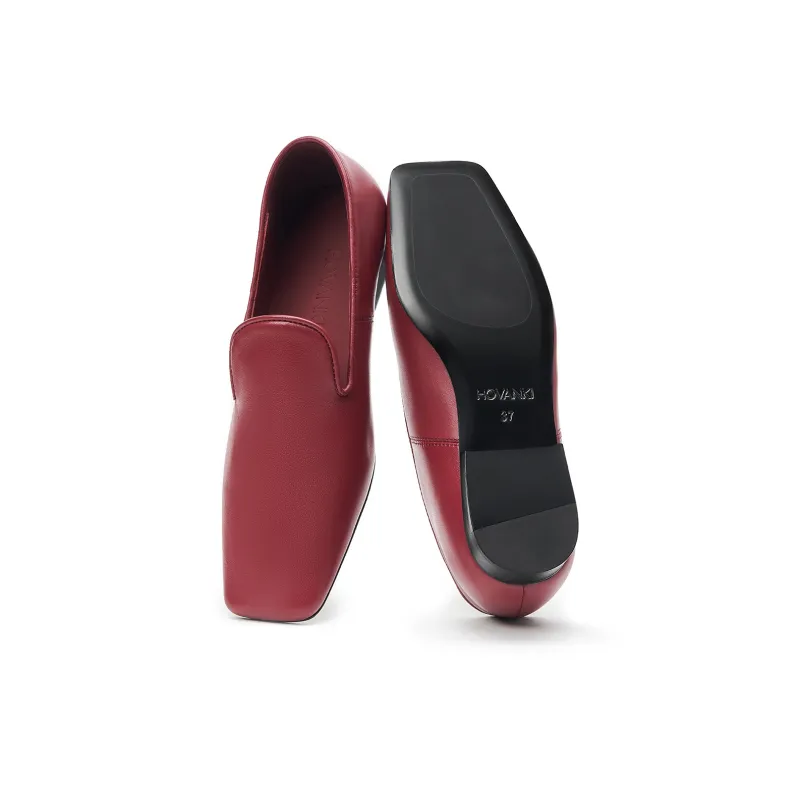 HOVANKI Loafers Women's Brick Red-4