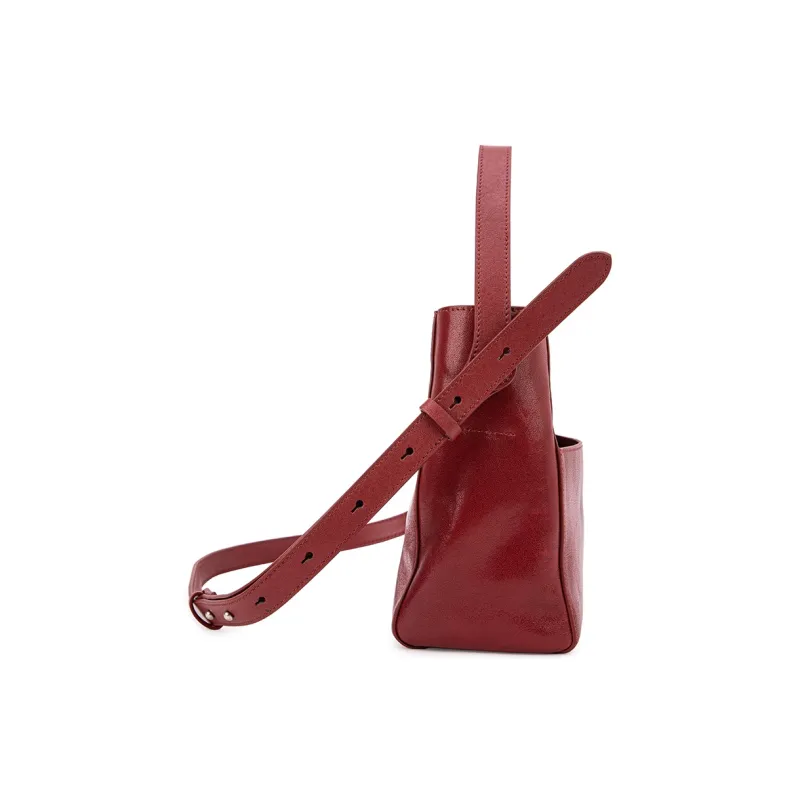 VENOF Cow Leather Bucket Bags Handbags Medium Size Women's Multicolor-15